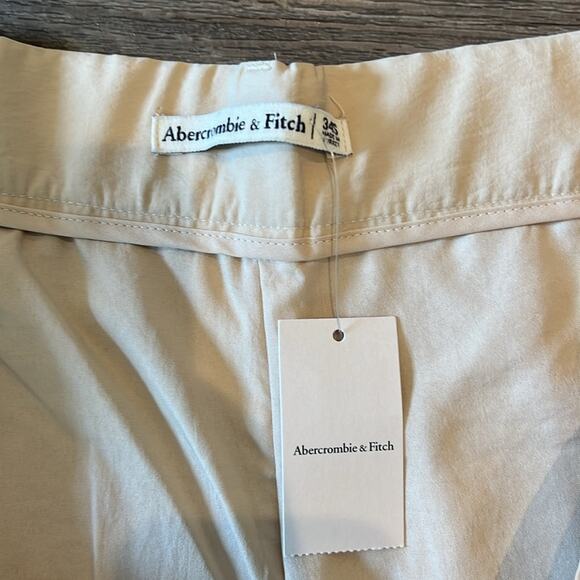 NWT Abercrombie & Fitch Wide Drapey Tailored Cargo Pant 34 Short - Picture 8 of 9